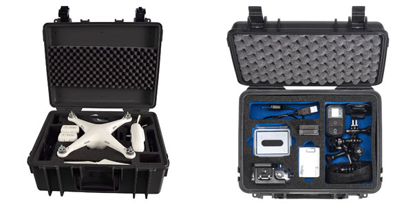 B&W Copter Case & GoPro Case mit Inhalt