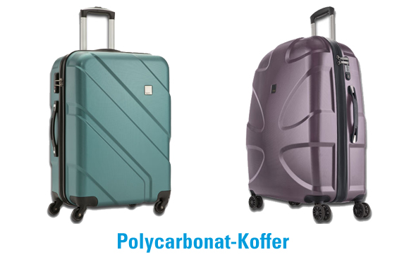 Beispiele für Polycarbonat-Koffer