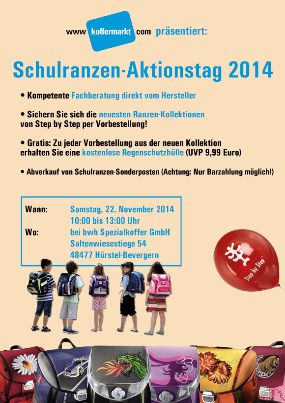Schulranzen-Aktionstag-Plakat