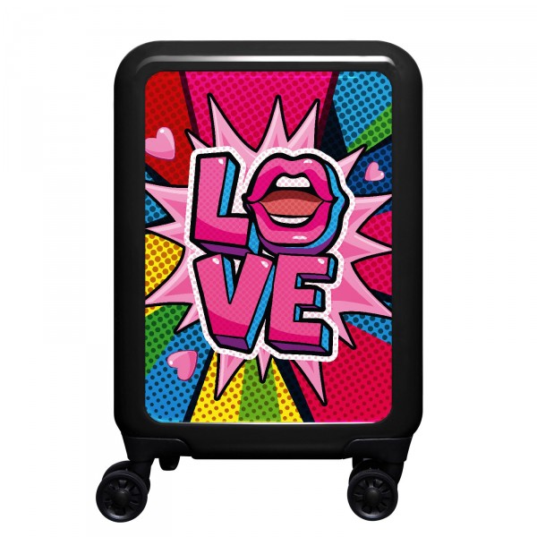 meinTrolley Love 55cm 4 Rollen schwarz