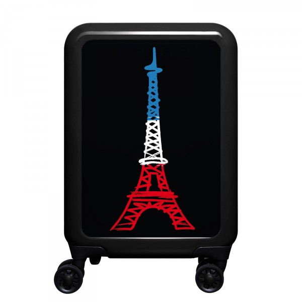 meinTrolley Paris 55cm 4 Rollen schwarz
