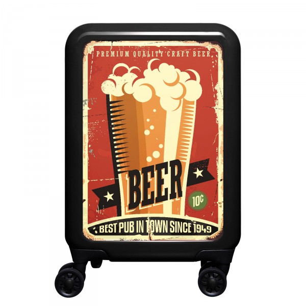 meinTrolley Beer 55cm 4 Rollen schwarz