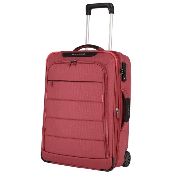 travelite Skaii Hybrid Trolley 55 cm 2 Rollen erweiterbar rot