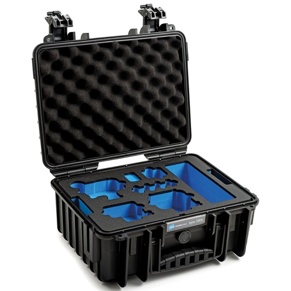 B&amp;W GoPro Case Typ 3000 für GoPro Hero 9/10 mit Schaumstoffeinsatz