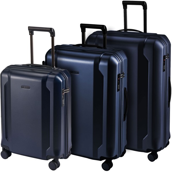 d&n Travel Line 8100 Trolley-Set 54/65/75 cm 4 Rollen blau