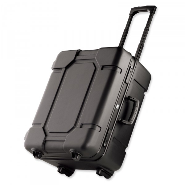 bwh Koffer Mobil-Teleskopic Transportkoffer schwarz 55 cm 2 Rollen - Vorderansicht