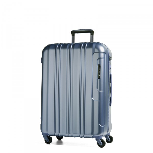 March15 Cosmopolitan Kabinentrolley 55 cm 4 Rollen metal blue - Frontansicht
