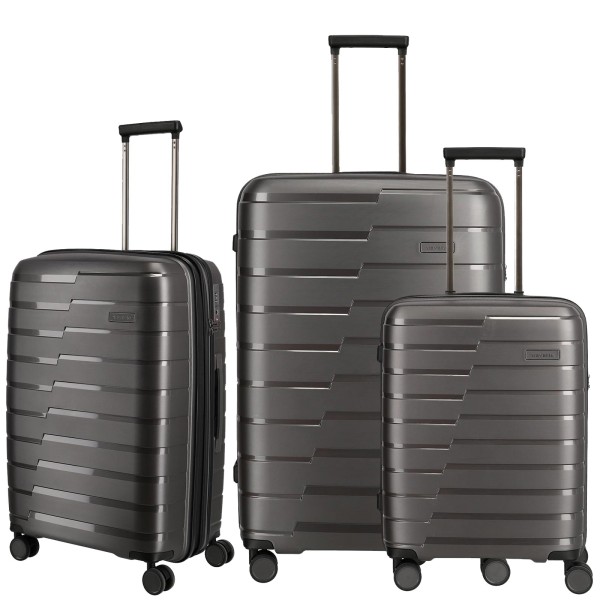 travelite Air Base Trolley Set 3-teilig anthrazit