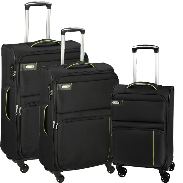d&n Travel Line 6704 Trolley-Set 3-teilig 4 Rollen