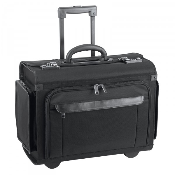 d&n Business & Travel Pilotenkoffer 46 cm 2 Rollen schwarz