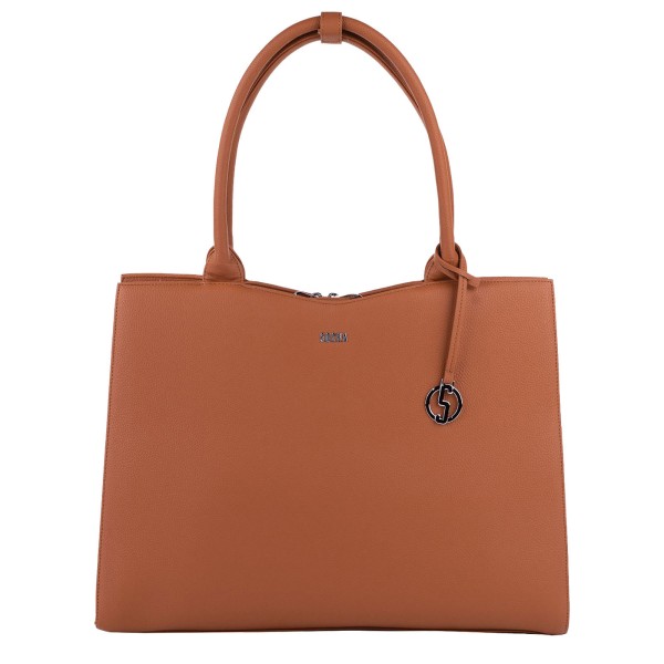 SOCHA Business-Handtasche Midi 39 cm cognac