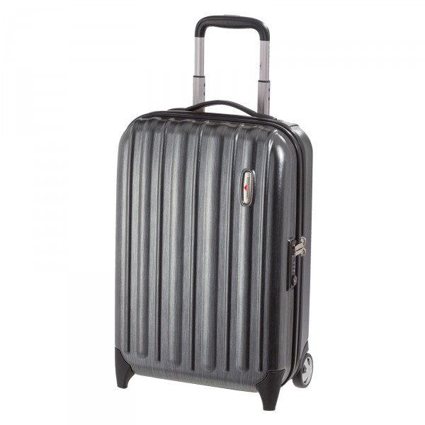 Hardware Profile Plus Kabinentrolley 55 cm 2 Rollen grau - Frontansicht