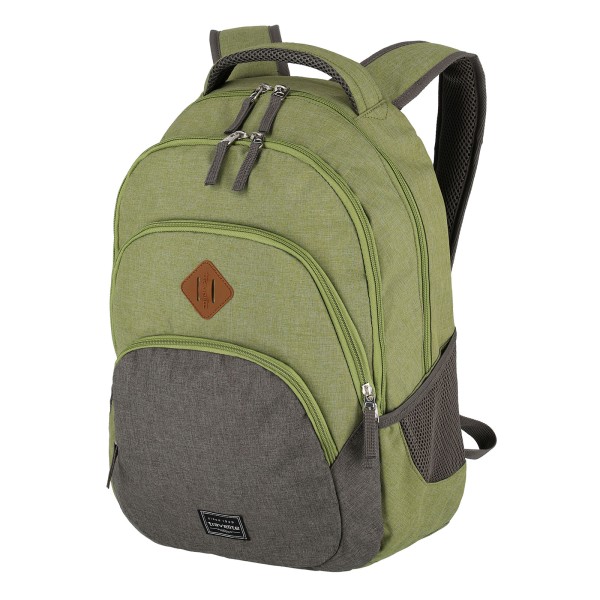 travelite Basics Rucksack Melange 45 cm grün