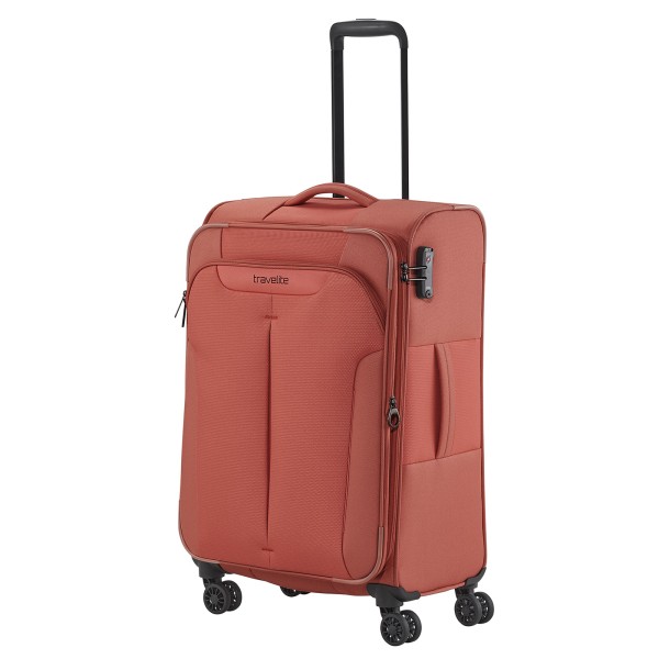 travelite Croatia Trolley 67 cm 4 Rollen koralle