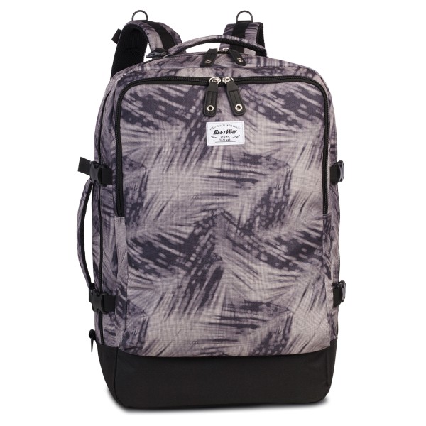 Fabrizio Best Way Cabin Pro Print Rucksack 54 cm schwarzbeige