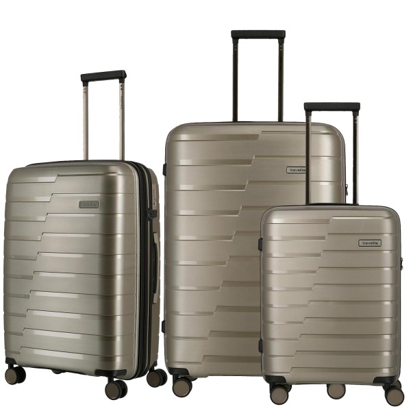 travelite Air Base Trolley Set 3-teilig champagner