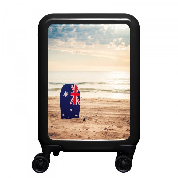 meinTrolley Australian Beach 55cm 4 Rollen schwarz