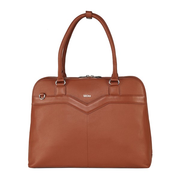 SOCHA Business-Handtasche Diamond Couture 44 cm cognac