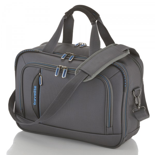 travelite CrossLITE Bordtasche anthrazit - Frontansicht