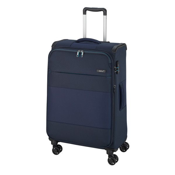 d&n Travel Line 9004 Trolley 79 cm 4 Rollen erweiterbar blau