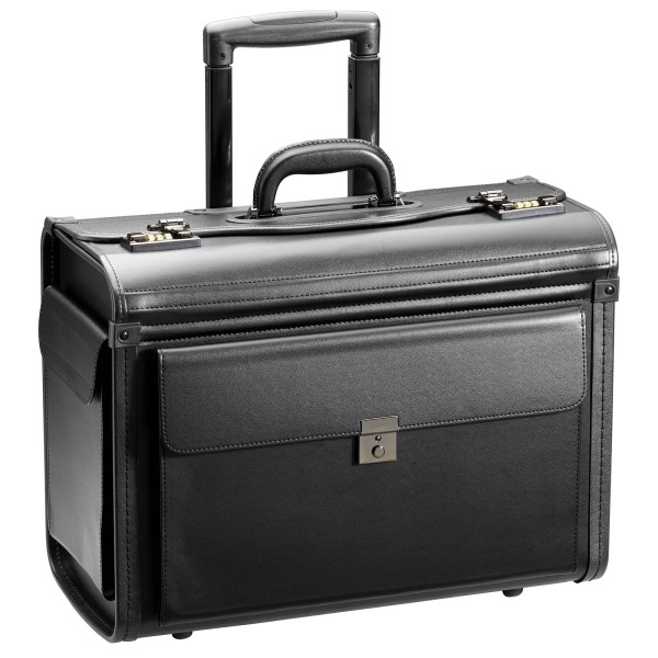 d&n Business & Travel Pilotenkoffer 48 cm 2 Rollen schwarz