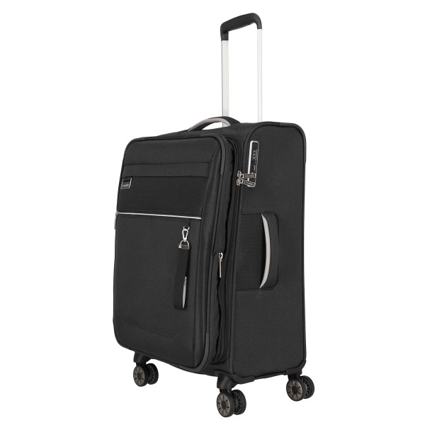 travelite Miigo Trolley 67 cm 4 Rollen erweiterbar nachtschwarz