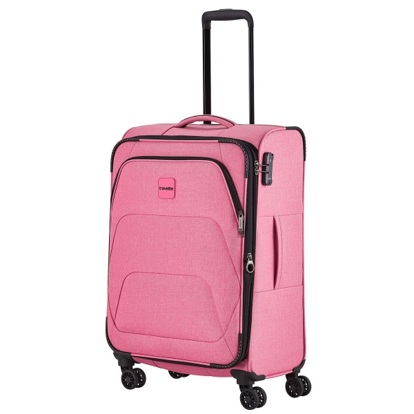 travelite Adria Trolley 67 cm 4 Rollen erweiterbar rosa