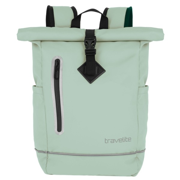 travelite Basics Roll-Up Rucksack Plane 48 cm hellgrün