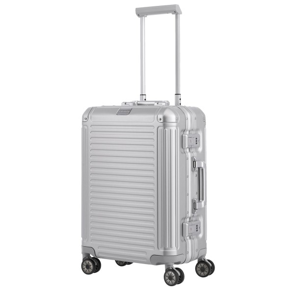 travelite Next Kabinentrolley 55 cm 4 Rollen silber