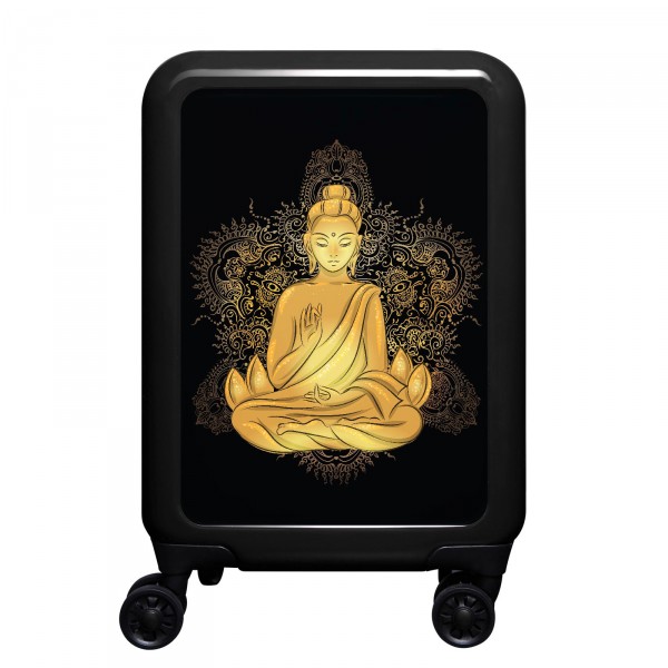 meinTrolley Buddha 55cm 4 Rollen schwarz