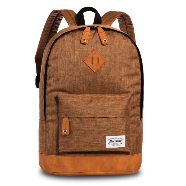 Fabrizio Best Way Campus Snow Rucksack 43 cm cognac