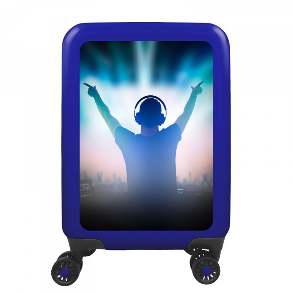 meinTrolley Music DJ 55cm 4 Rollen blau