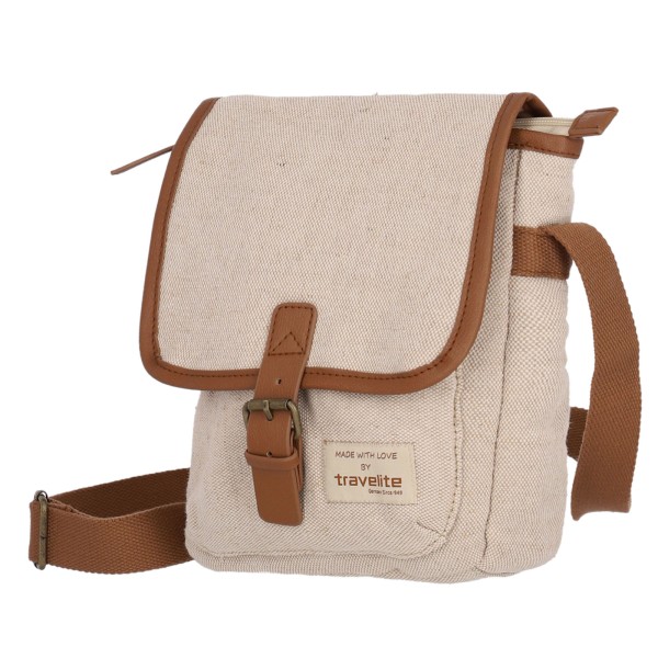 travelite Hempline Crossover Tasche 25 cm natur