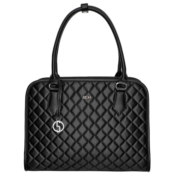 SOCHA Diamond Midi Business-Handtasche 39 cm black