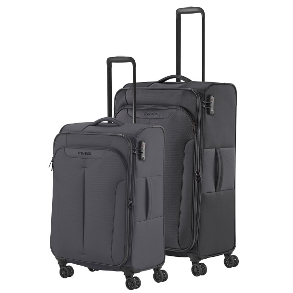 travelite Croatia Kofferset M/L 4 Rollen anthrazit