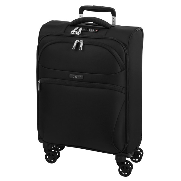 d&n Travel Line 9104 Kabinentrolley 55 cm 4 Rollen schwarz