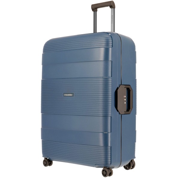 travelite Korfu Trolley 75 cm 4 Rollen blau