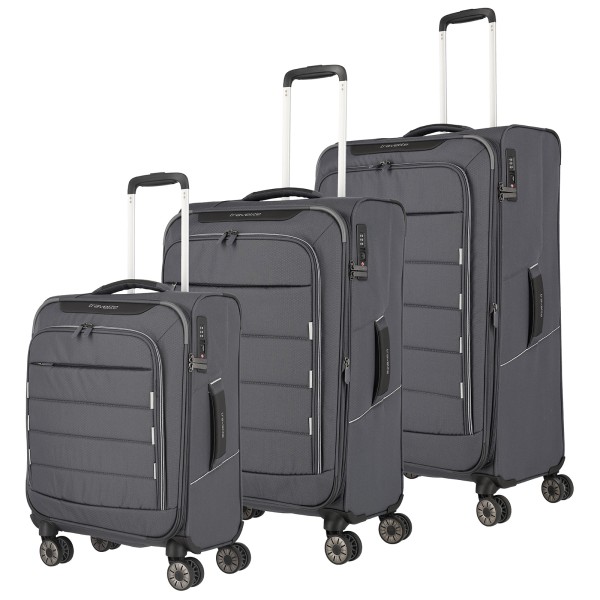 travelite Skaii Trolley Set 55/67/78 cm 4 Rollen grau