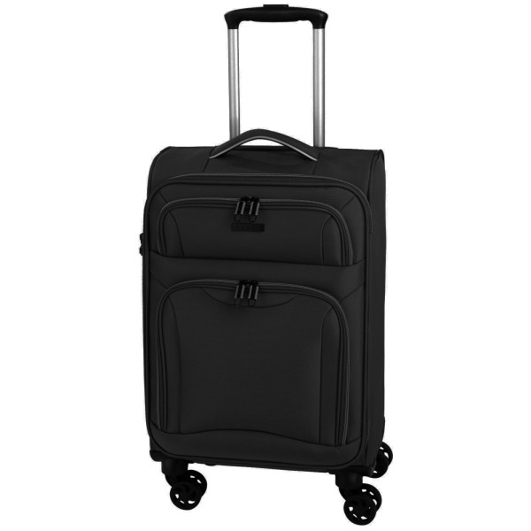 d&n Travel Line 9204 Kabinentrolley 55 cm 4 Rollen schwarz