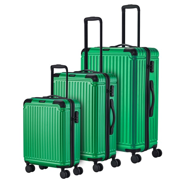travelite CRUISE Kofferset 55/67/77 cm 4 Rollen grün