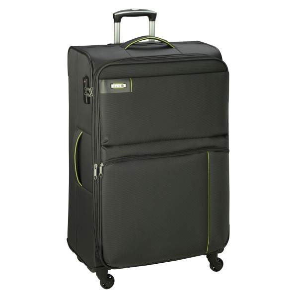 d&n Travel Line 6704 Trolley 75 cm 4 Rollen erweiterbar schwarz