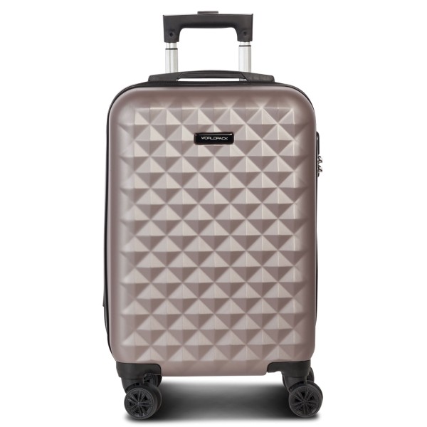 Fabrizio Worldpack Diamond Kabinentrolley 56 cm 4 Rollen platin
