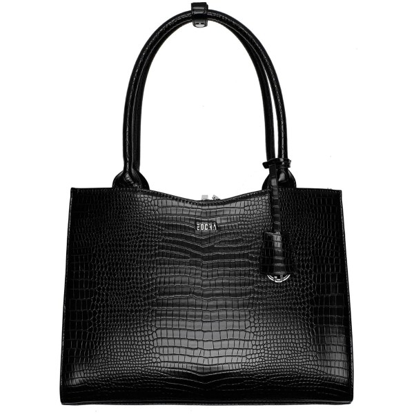 SOCHA Midi Croco Business-Handtasche 39 cm black