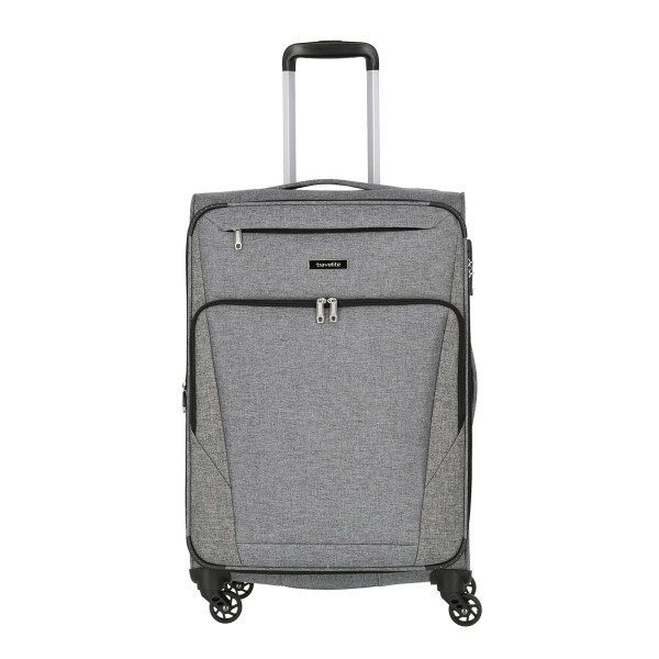 travelite Jakku Trolley 67 cm 4 Rollen erweiterbar anthrazit