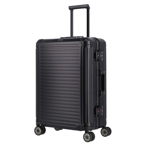 travelite Next Trolley 67 cm 4 Rollen schwarz