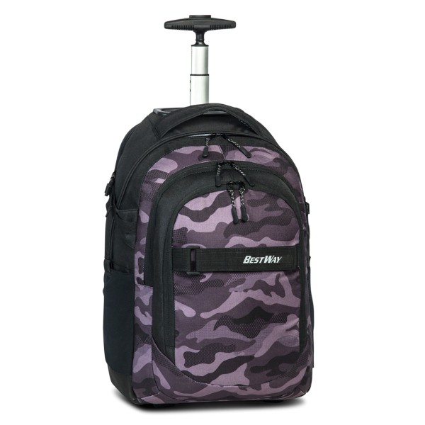 Fabrizio Best Way Evolution Rucksack 51 cm 2 Rollen schwarzgrau