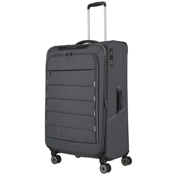 travelite Skaii Trolley 78 cm 4 Rollen erweiterbar grau