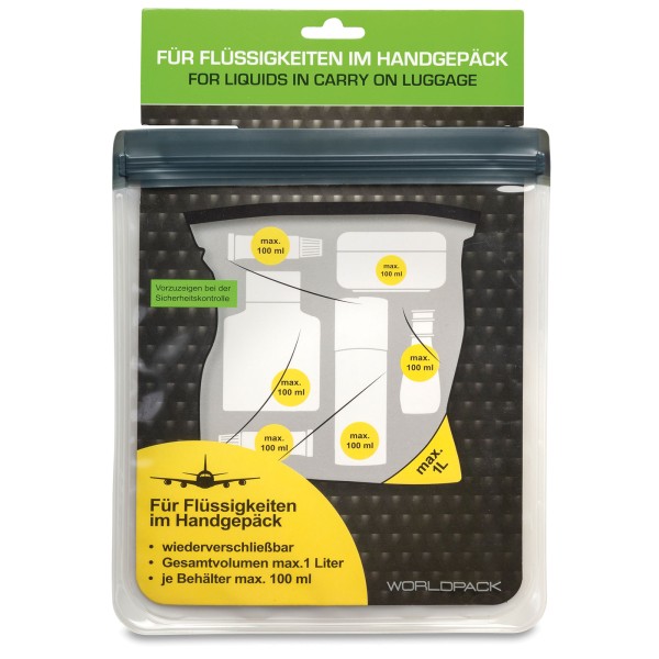 Fabrizio Flüssigkeitsbeutel für Handgepäck 25 cm transparent 
