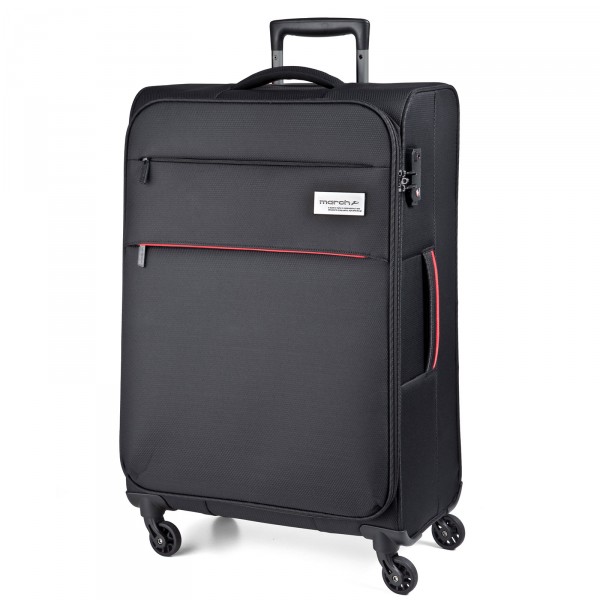 March15 Polo Trolley 77 cm 4 Rollen black Schrägansicht