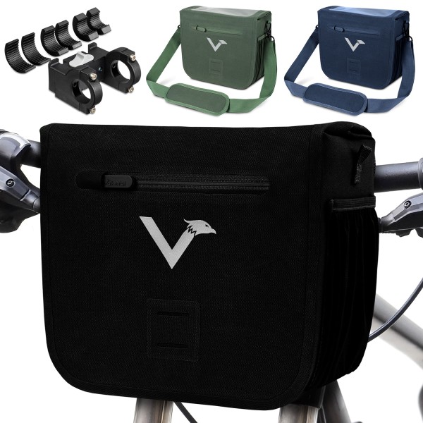 Valkental Front Pack Lenkertasche 28 cm schwarz